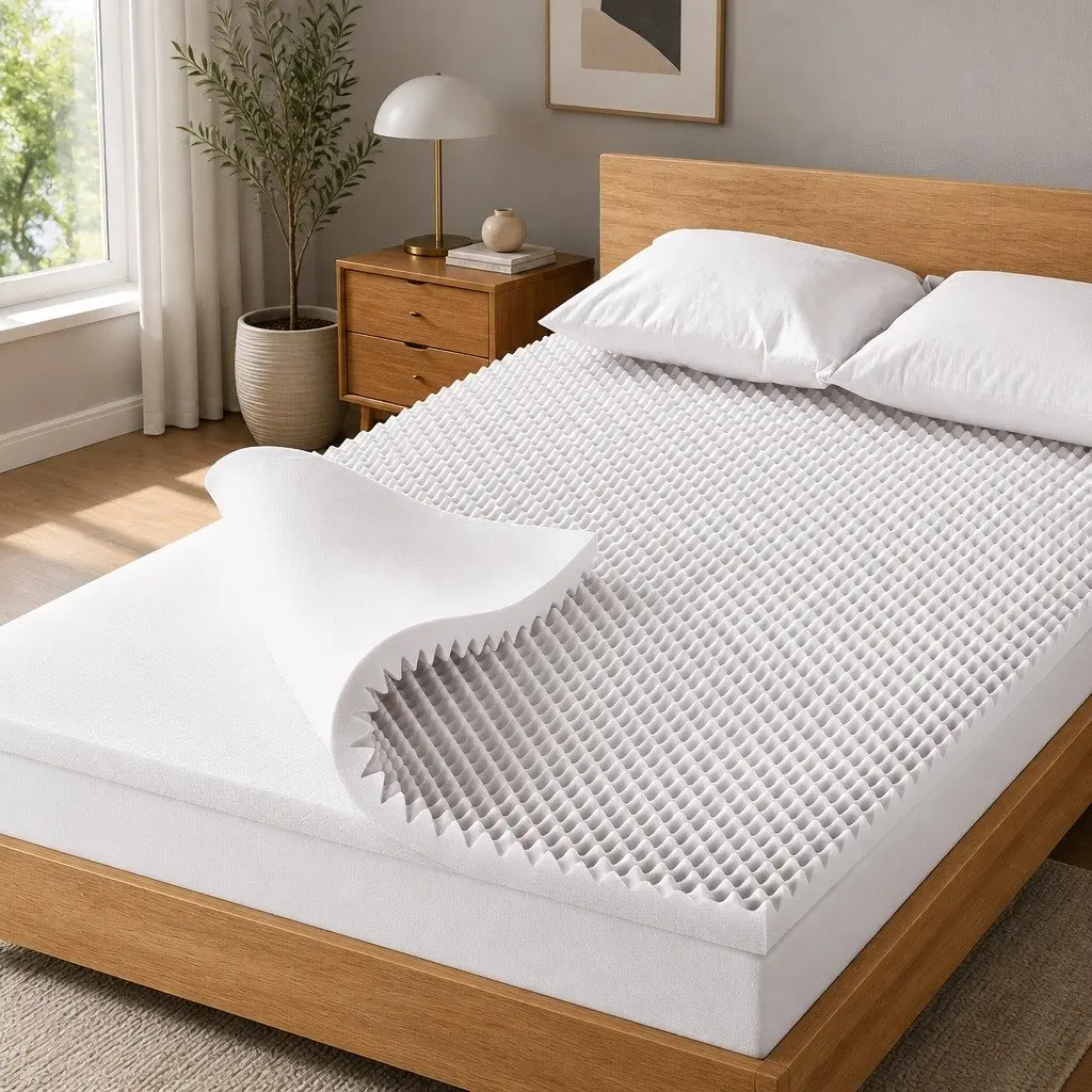 5cm Egg Crate Memory Foam Mattress Topper
