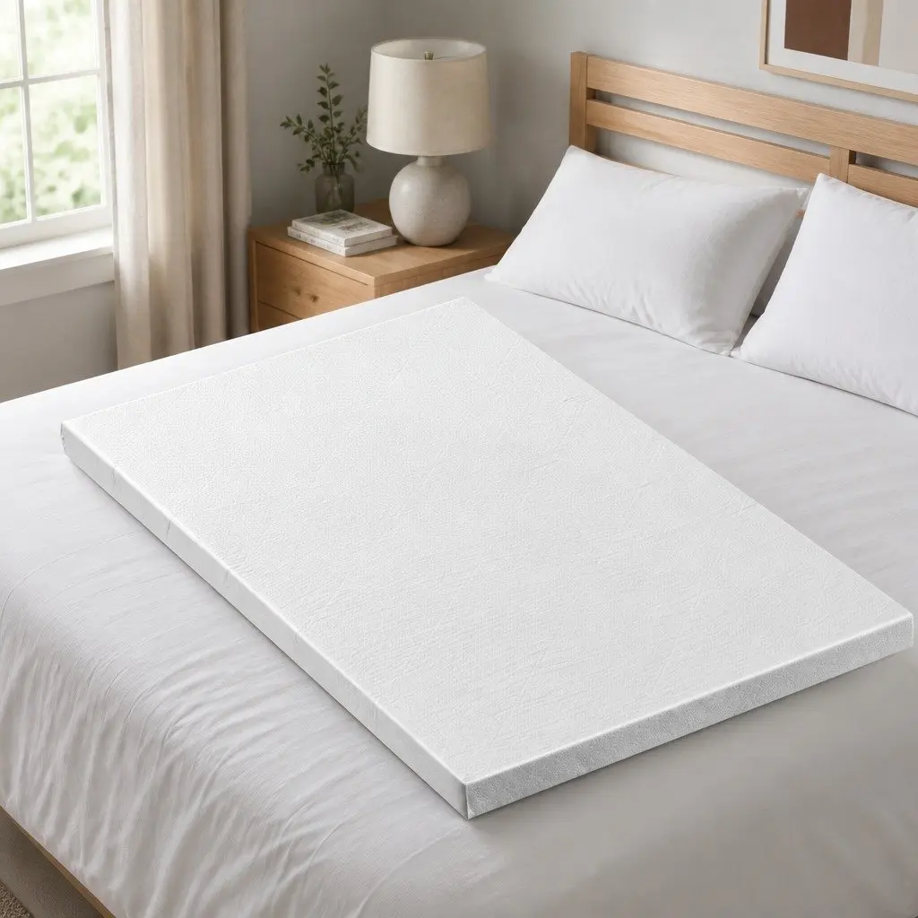 Memory Foam Topper 8cm King Single Ventilated Breathable Cool Gel Blue
