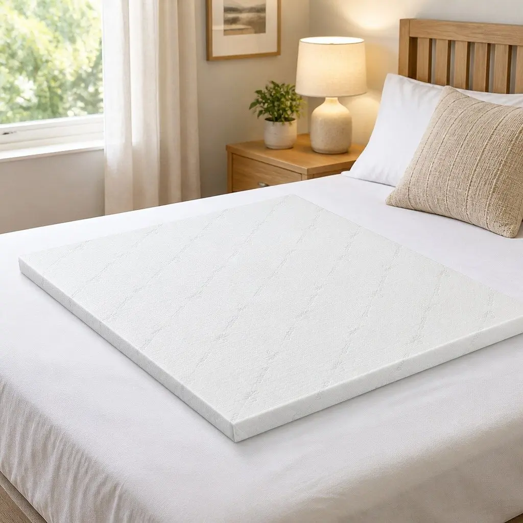 Memory Foam Mattress Topper 8cm Double Bed Ventilated Gel Cool Sleep Comfort