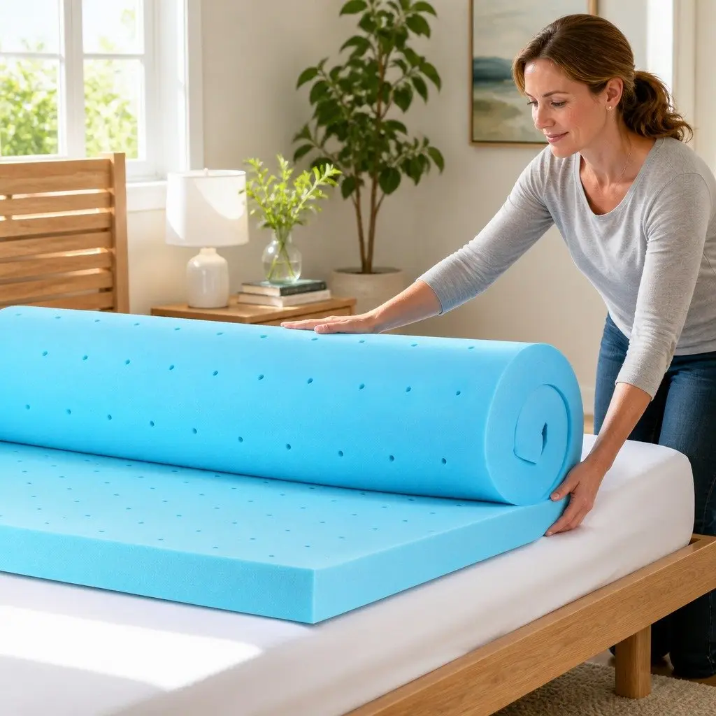 8cm Memory Foam Topper for Single Beds