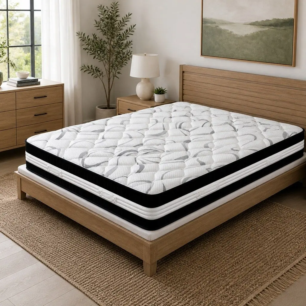 King Size Mattress 30cm Medium Firm Pocket Spring Bed Sleep Support
