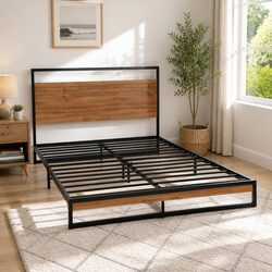 Versatile Single Metal Bed Frame for Any Room