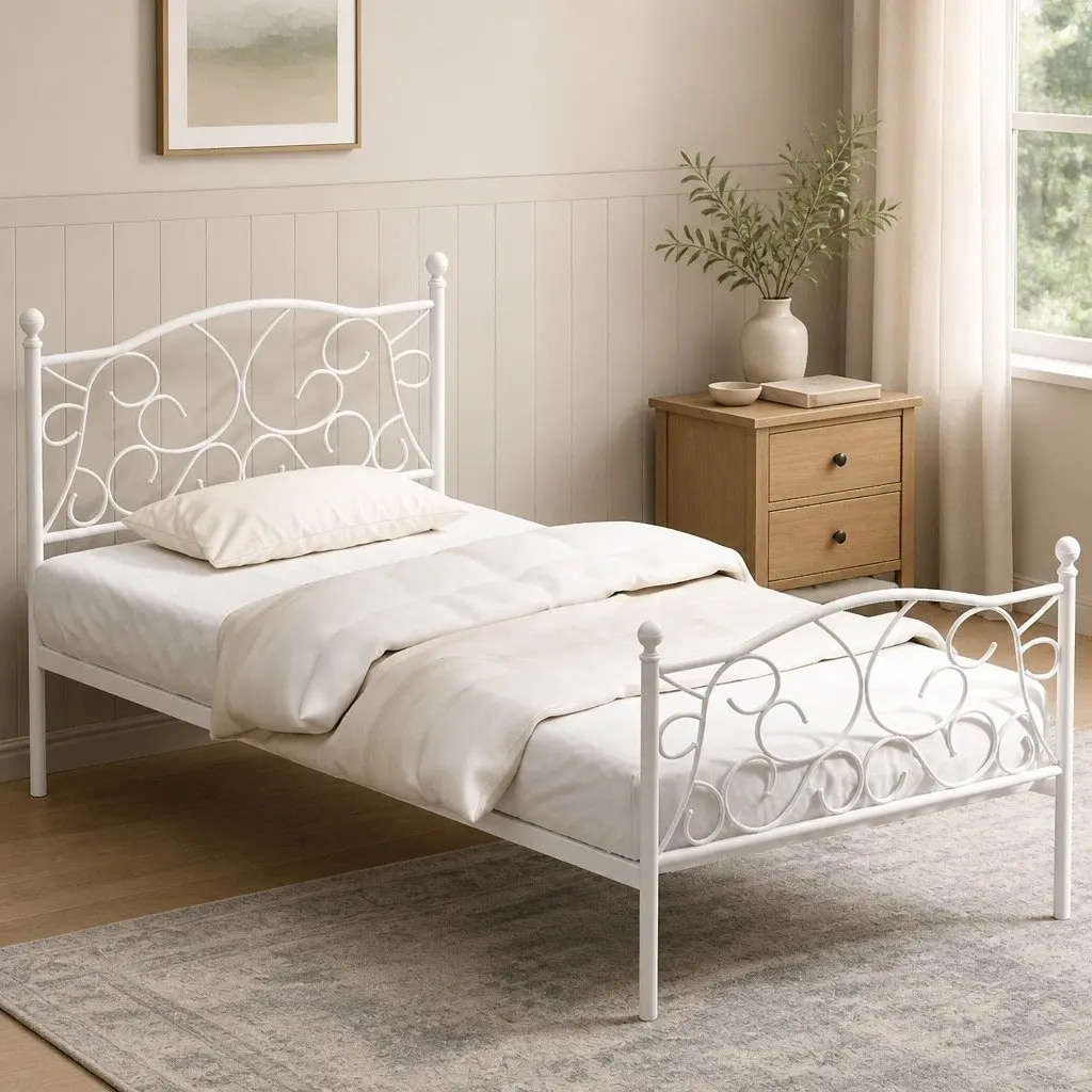 Metal Bed Frame for Single Bedroom Use