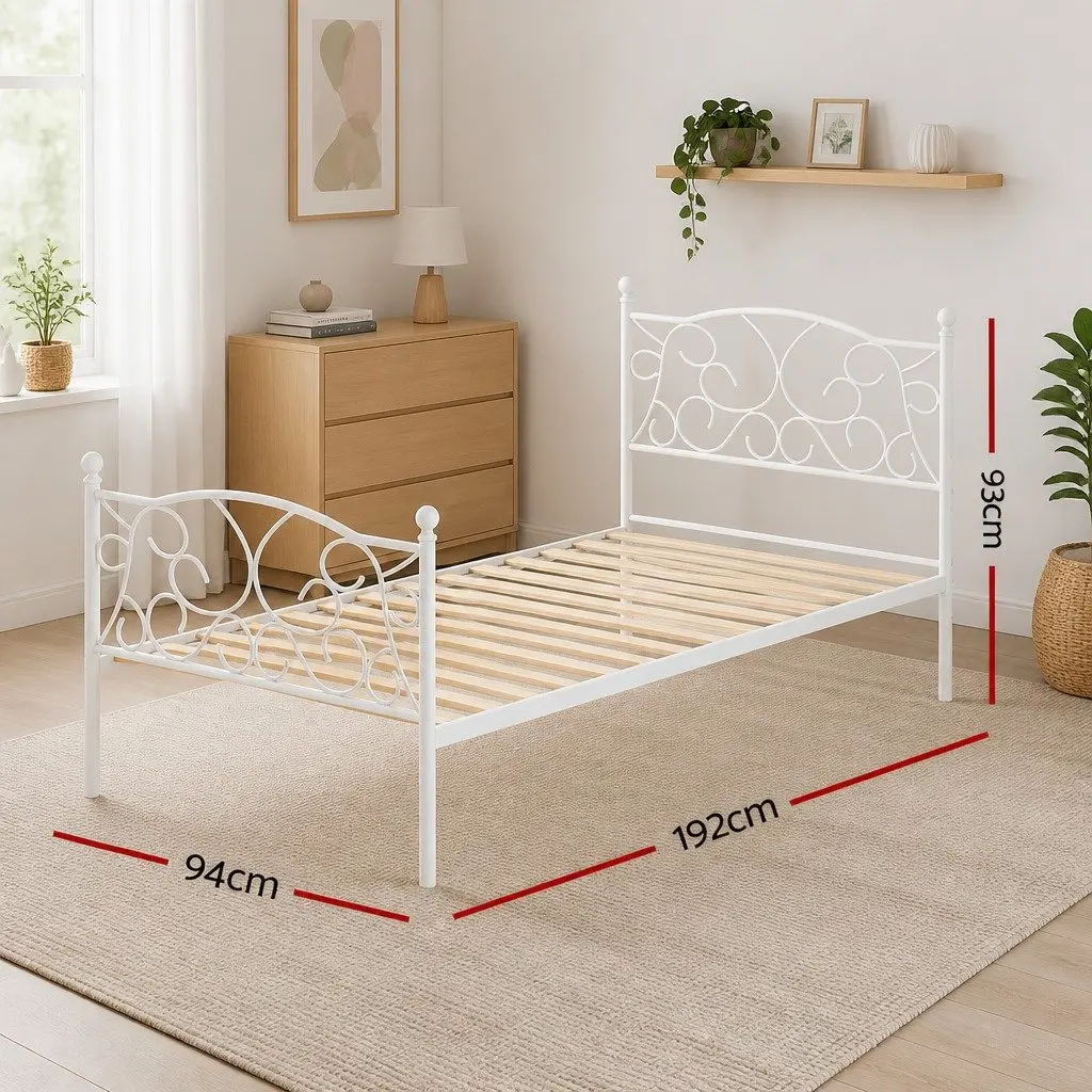 Metal Bed Frame for Single Bedroom Use