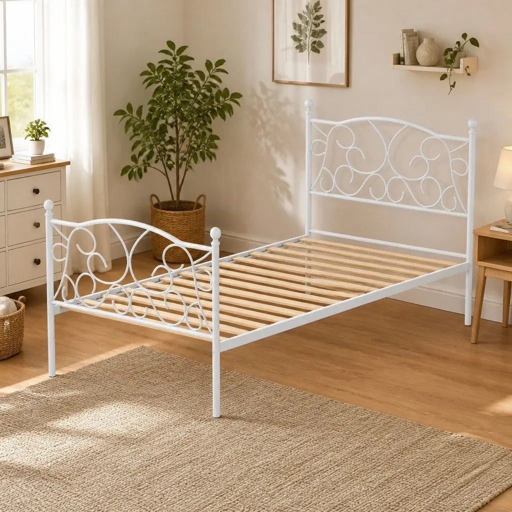 Metal Bed Frame for Single Bedroom Use