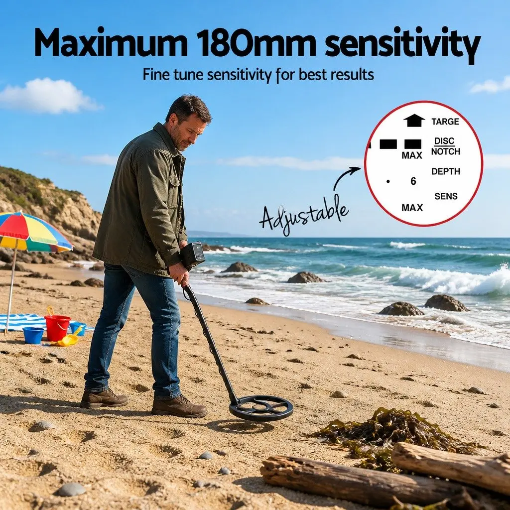 Metal Detector for Backyards and Beaches
