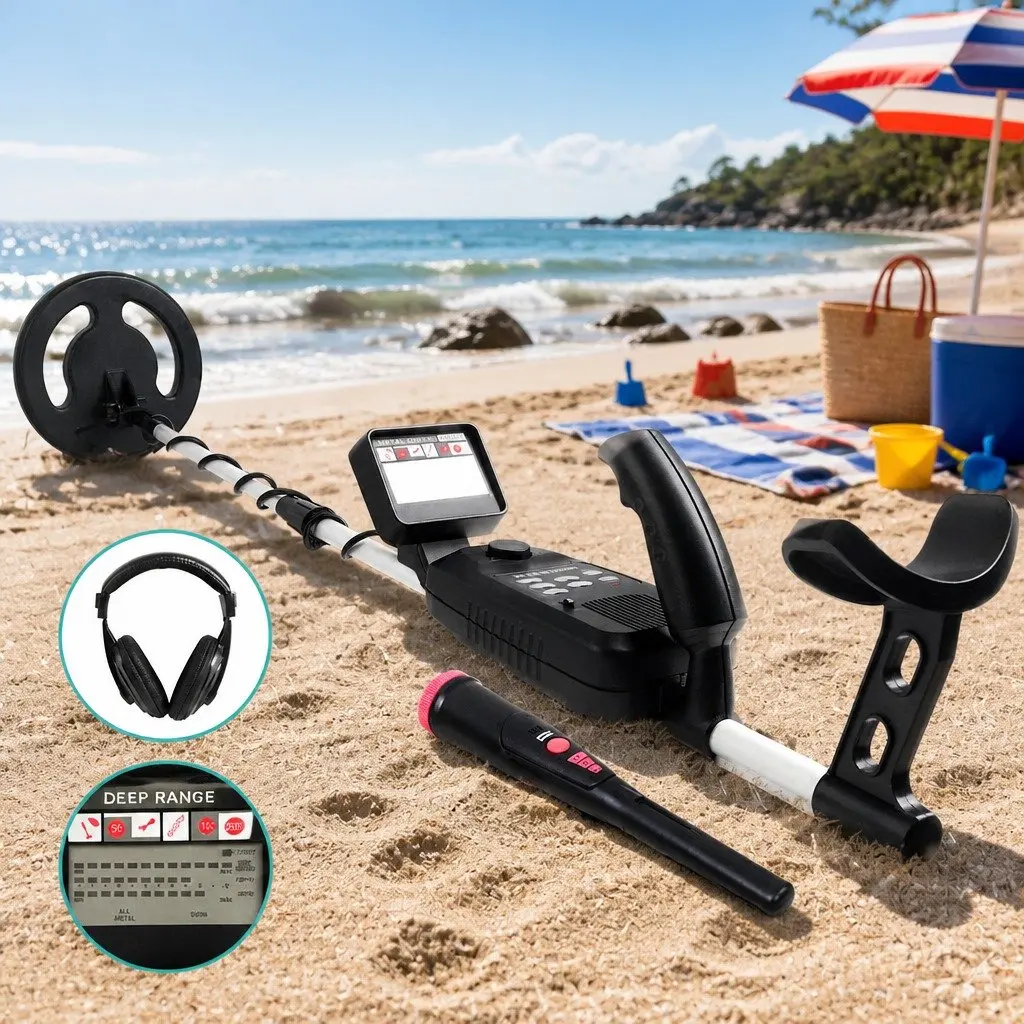 Metal Detector for Backyards and Beaches