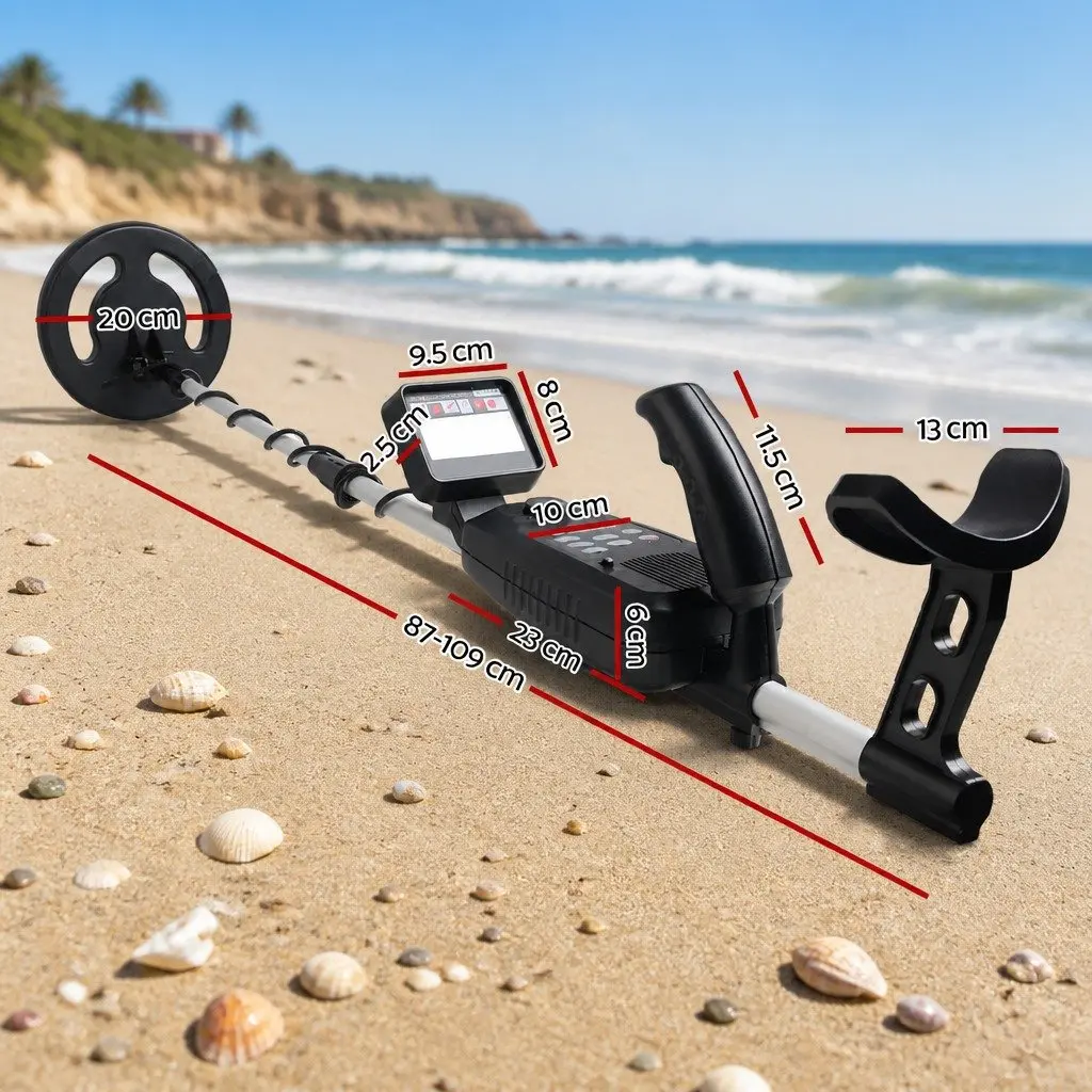 Metal Detector 180MM Waterproof LCD Display Treasure Hunter Search Coil Gold