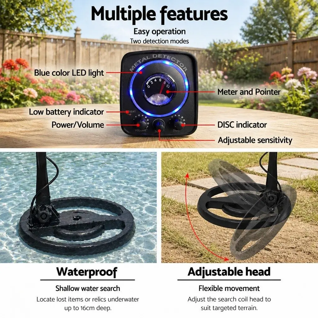 Metal Detector for Home and Outdoor Use