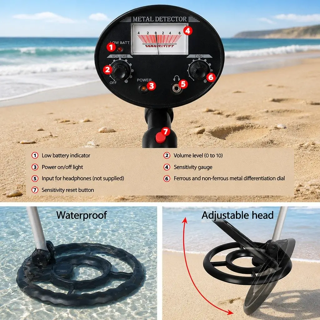 Metal Detector for Home and Outdoor Use