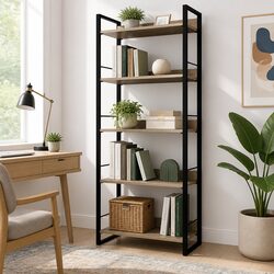 Ideal 5-Tier Bookshelf for Your Living Room Needs