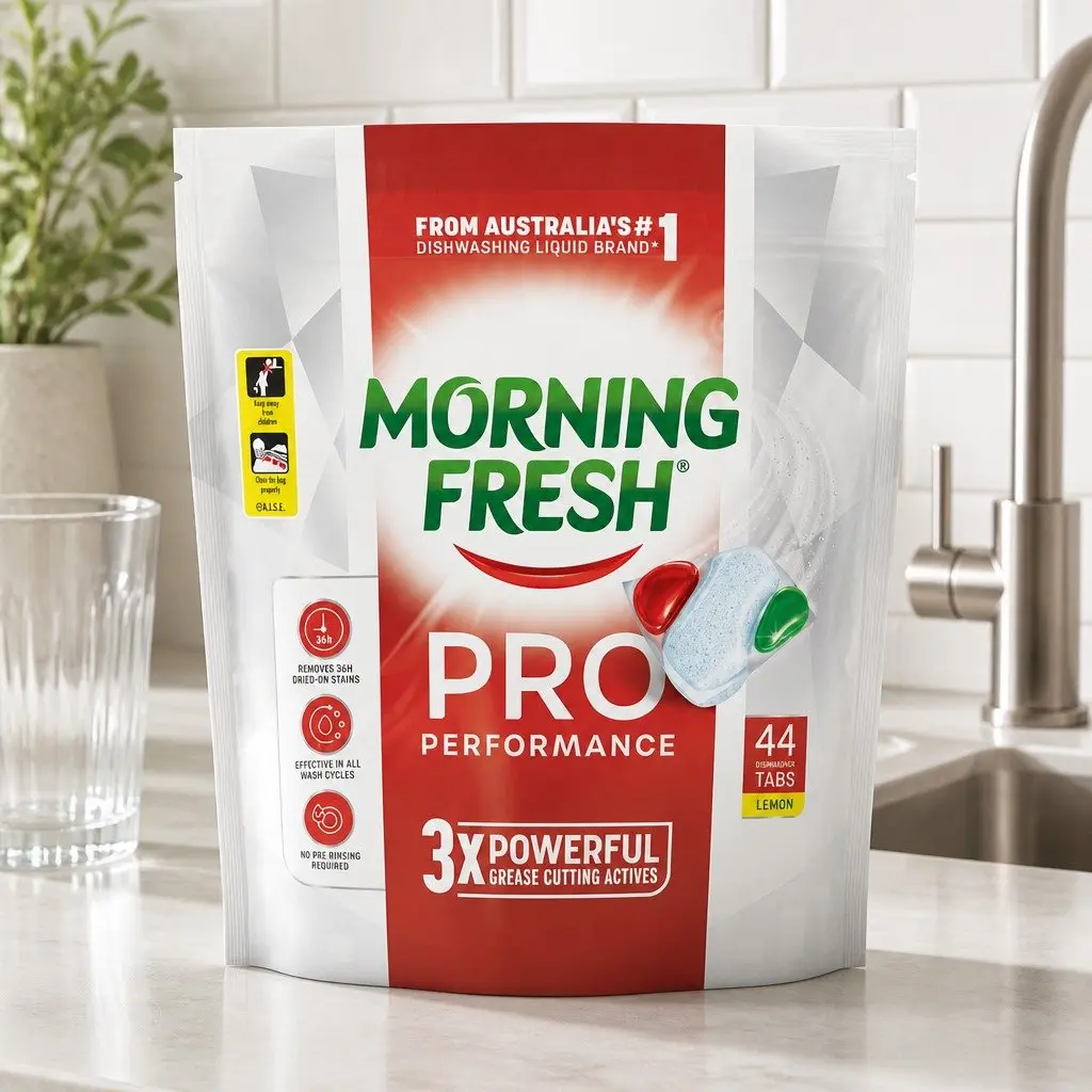 Lemon Fresh Dishwasher Tablets Pro Performance 44 Pack Cleaning Grease Cutting