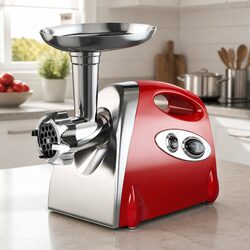 800W Electric Meat Grinder Mincer with Sausage Funnel Three Grinding Options