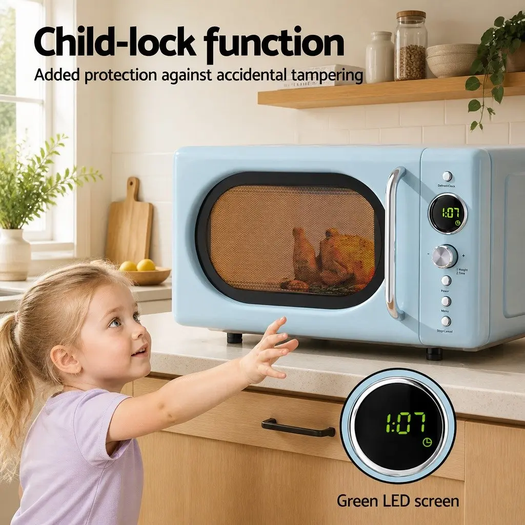 Microwave Oven 20L Digital Control Blue