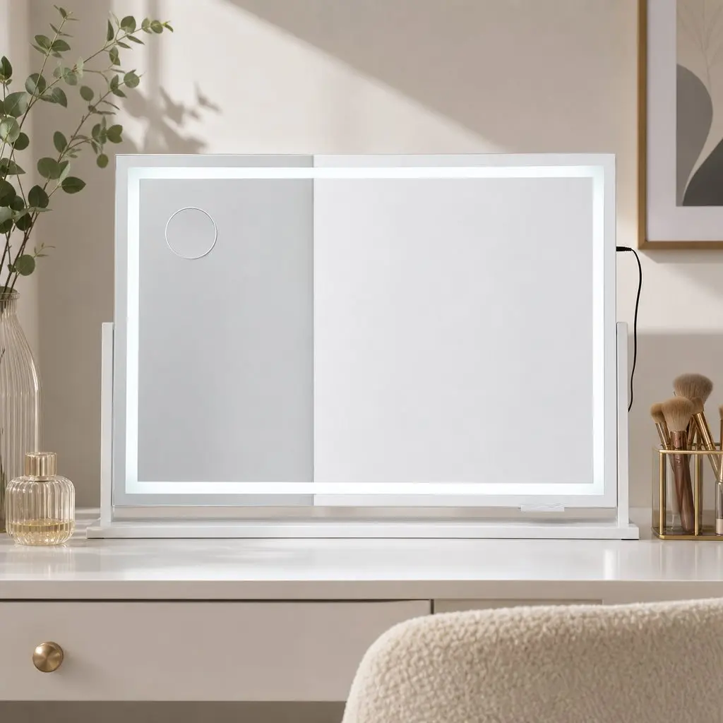 Makeup Mirror 90x60cm Rotatable LED White