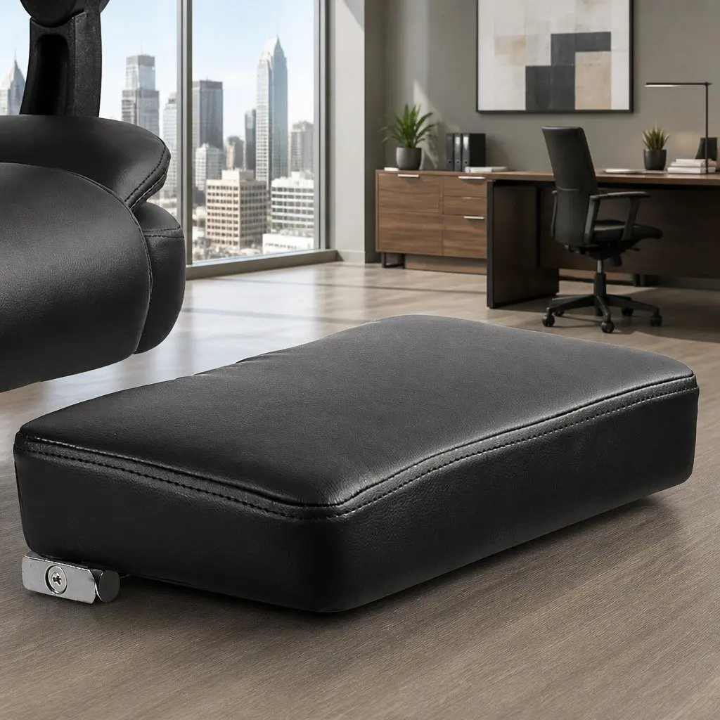 Massage Chair High Back PU Leather 8 Point Swivel Executive Desk Seat Black