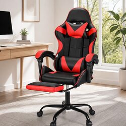 Practical Red Black Gaming Chair for Home Offices