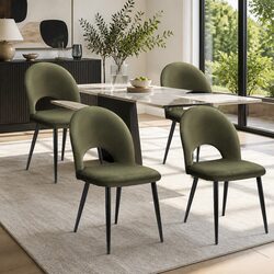 Practical Velvet Green Dining Chair Set for Your Home