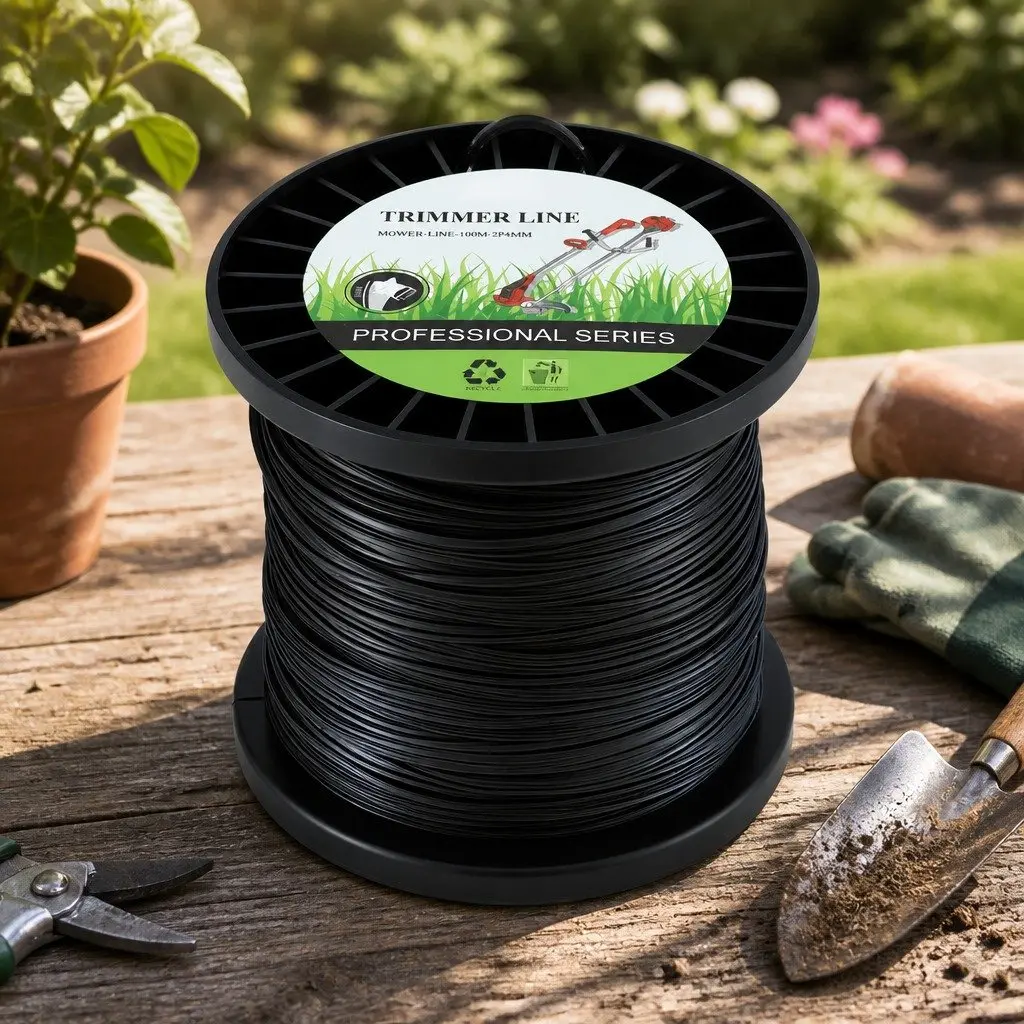 Trimmer Line PA6 Nylon 100M 2.4mm Black