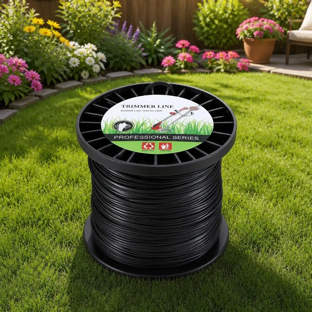 Trimmer Line PA6 Nylon 100M 2.4mm Black