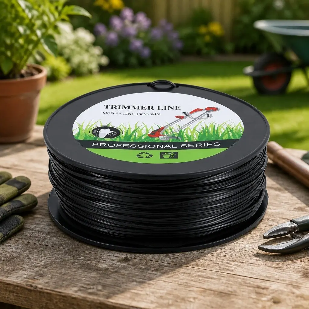Trimmer Line PA6 Nylon 100M 3.0mm Star Black