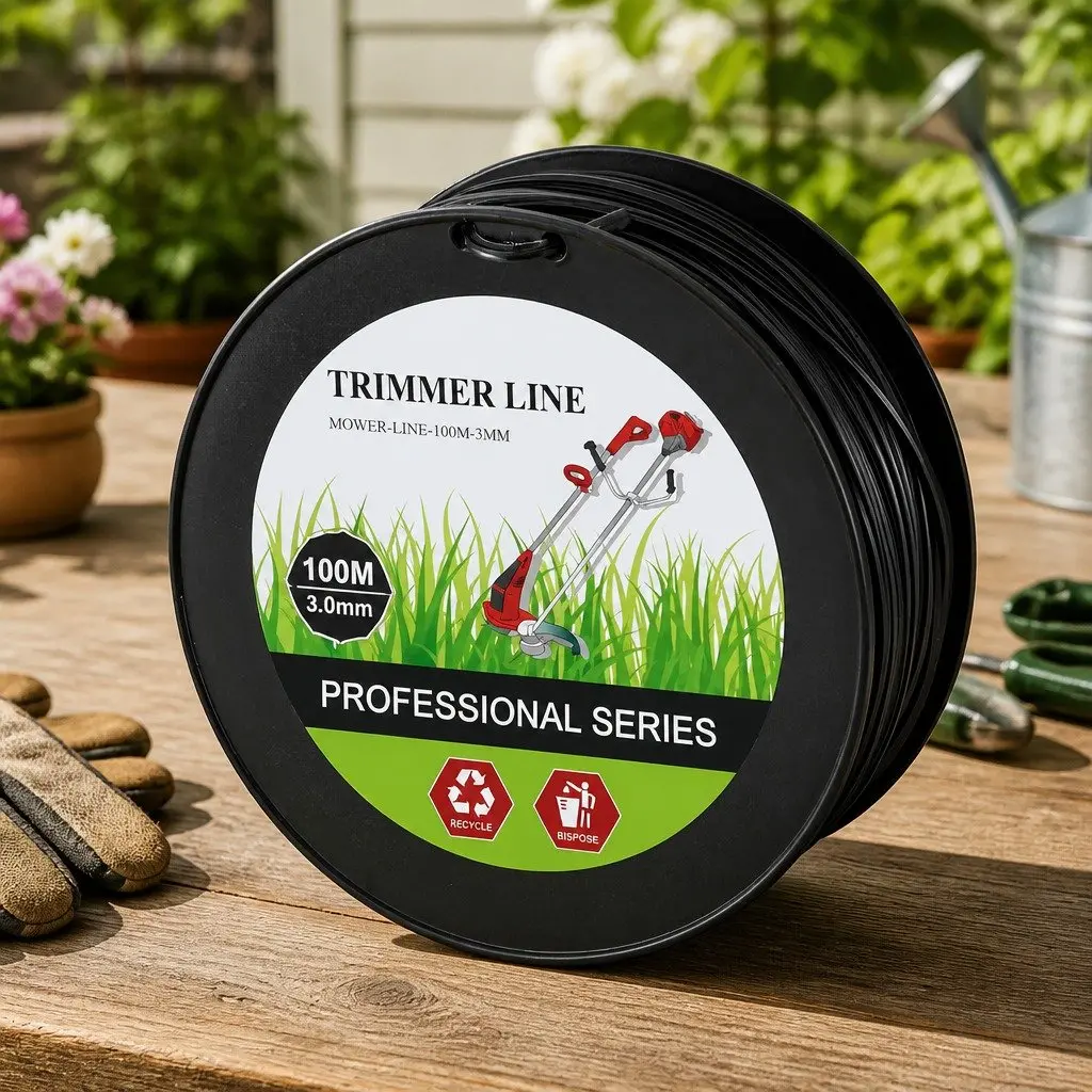 Trimmer Line PA6 Nylon 100M 3.0mm Star Black