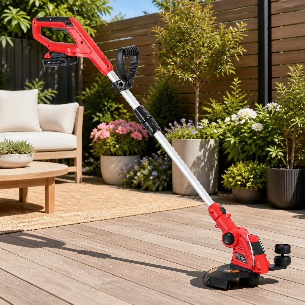 Cordless Line Trimmer 20V Lightweight Adjustable Garden Tool