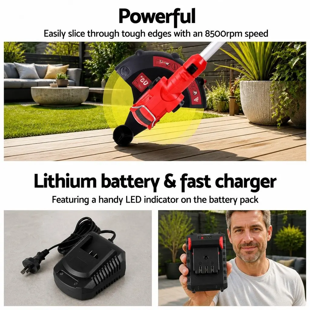Cordless Line Trimmer 20V Lightweight Adjustable Garden Tool
