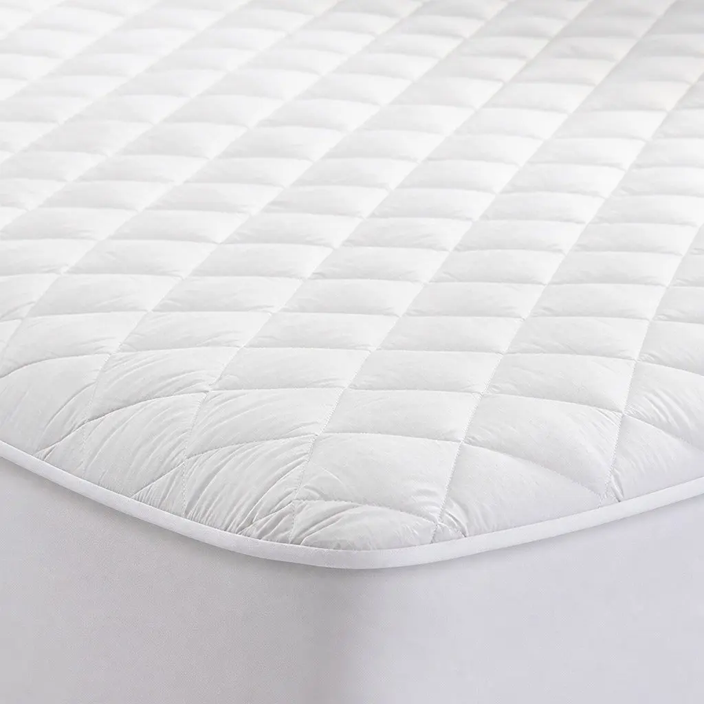 Fitted Mattress Protector Microfiber King Single White Waterproof Dust Mite Prevention