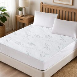 King Single Fitted Mattress Protector Waterproof Breathable Dust Mite Allergen