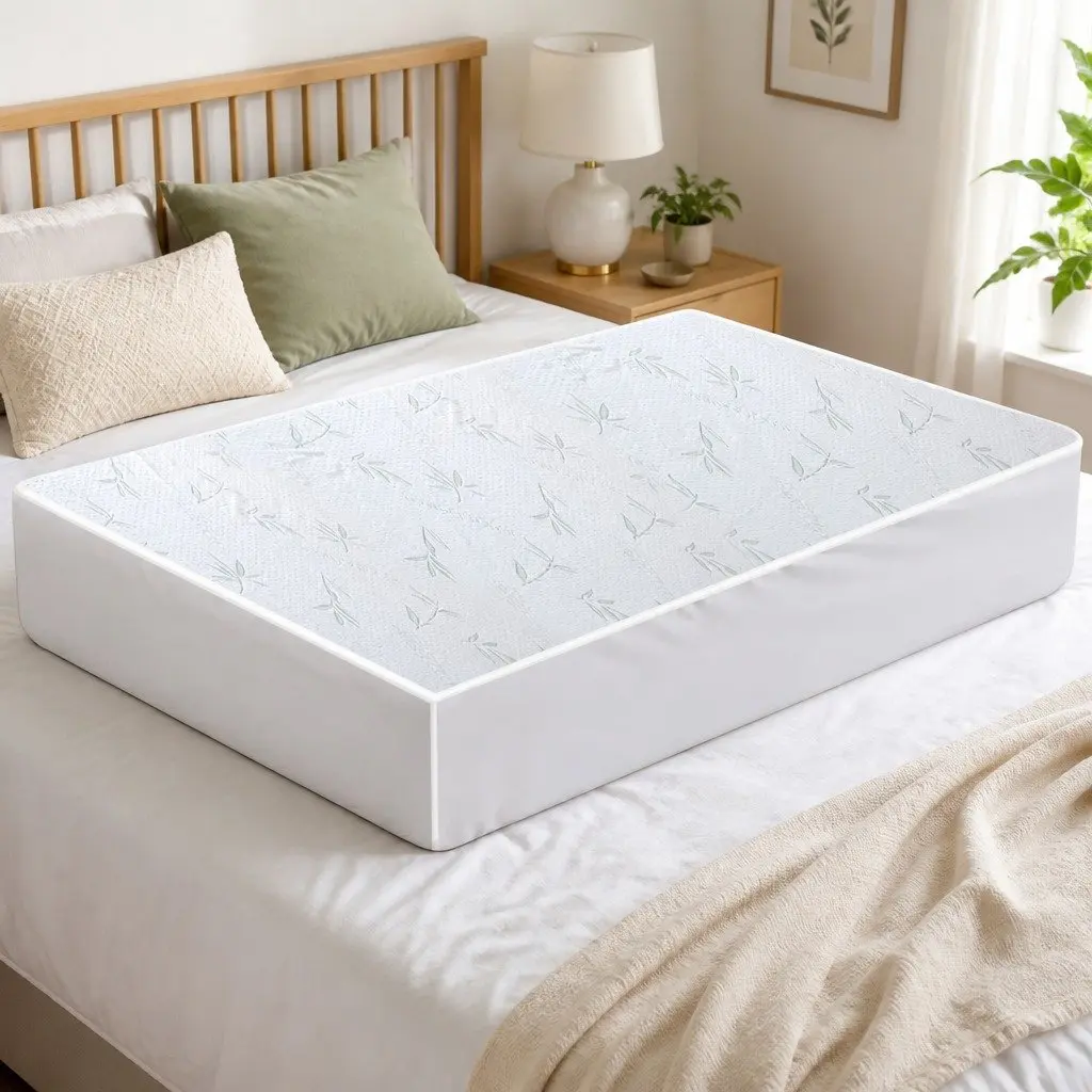 Fitted Mattress Protector Waterproof Breathable for Super King Size Mattress White Dust Mite Allergen 35cm or 40cm Depth