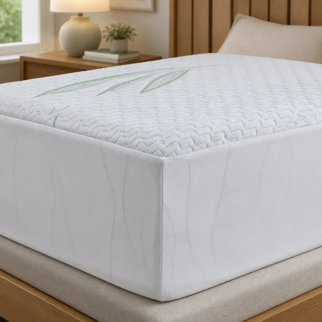 Fitted Mattress Protector Waterproof Breathable for Super King Size Mattress White Dust Mite Allergen 35cm or 40cm Depth
