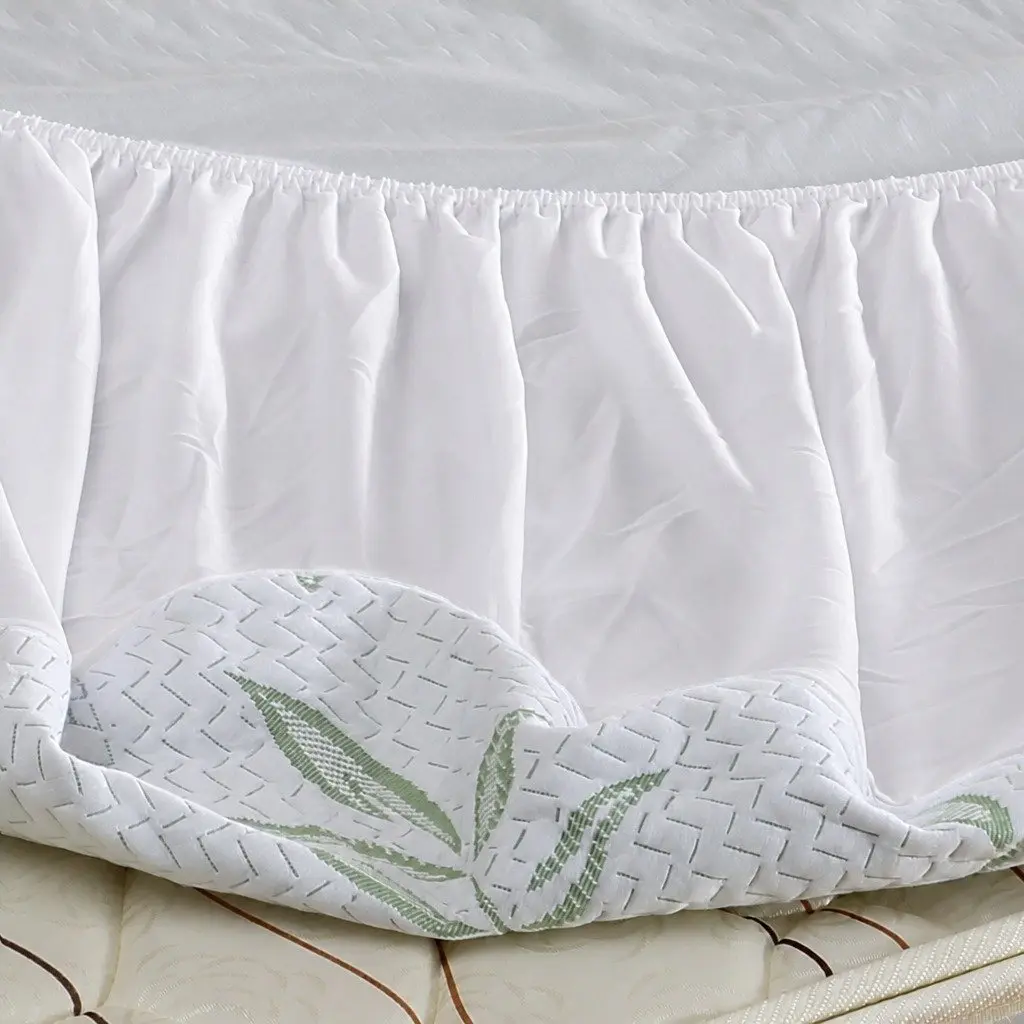 Fitted Mattress Protector Waterproof Breathable for Super King Size Mattress White Dust Mite Allergen 35cm or 40cm Depth