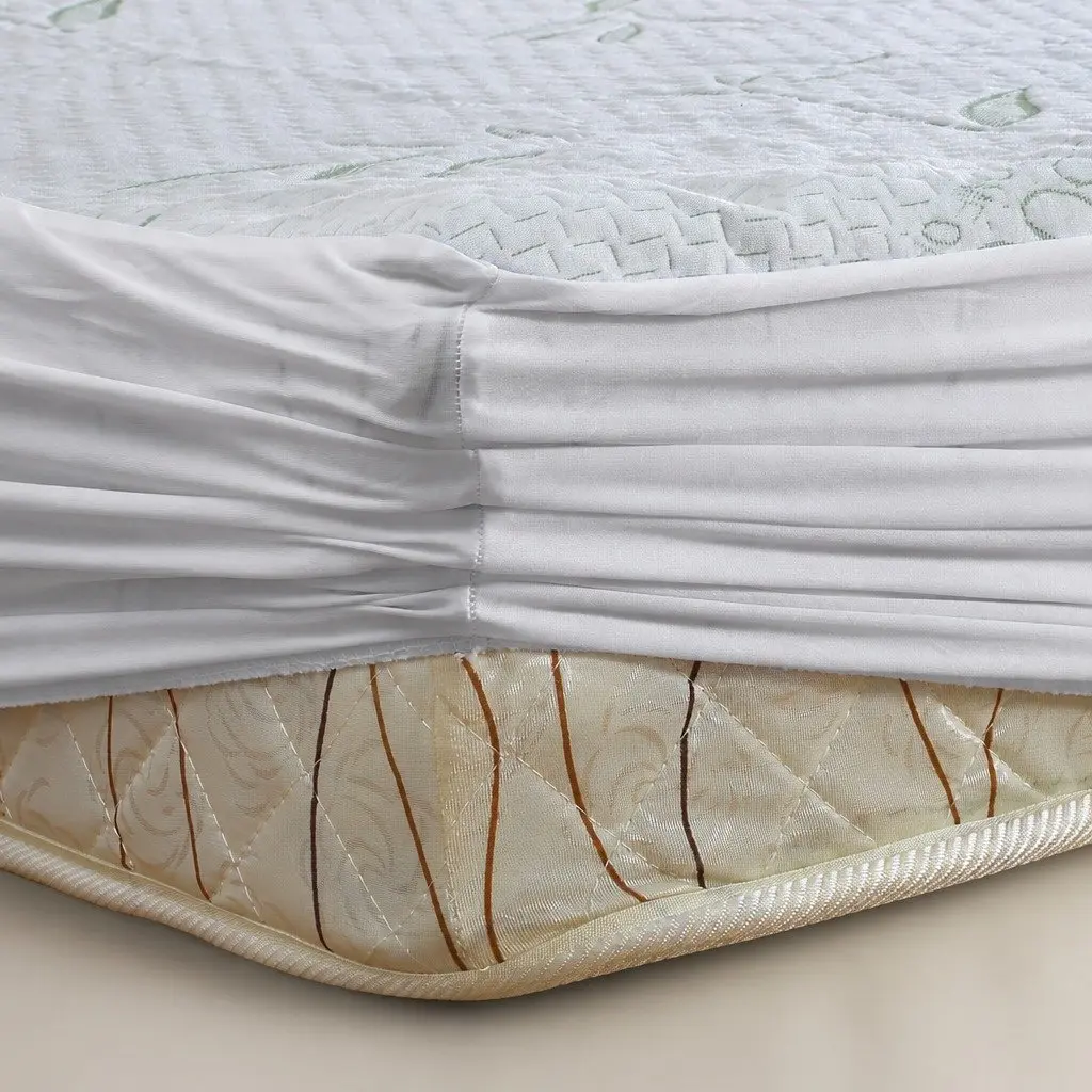 Fitted Mattress Protector Waterproof Breathable for Super King Size Mattress White Dust Mite Allergen 35cm or 40cm Depth
