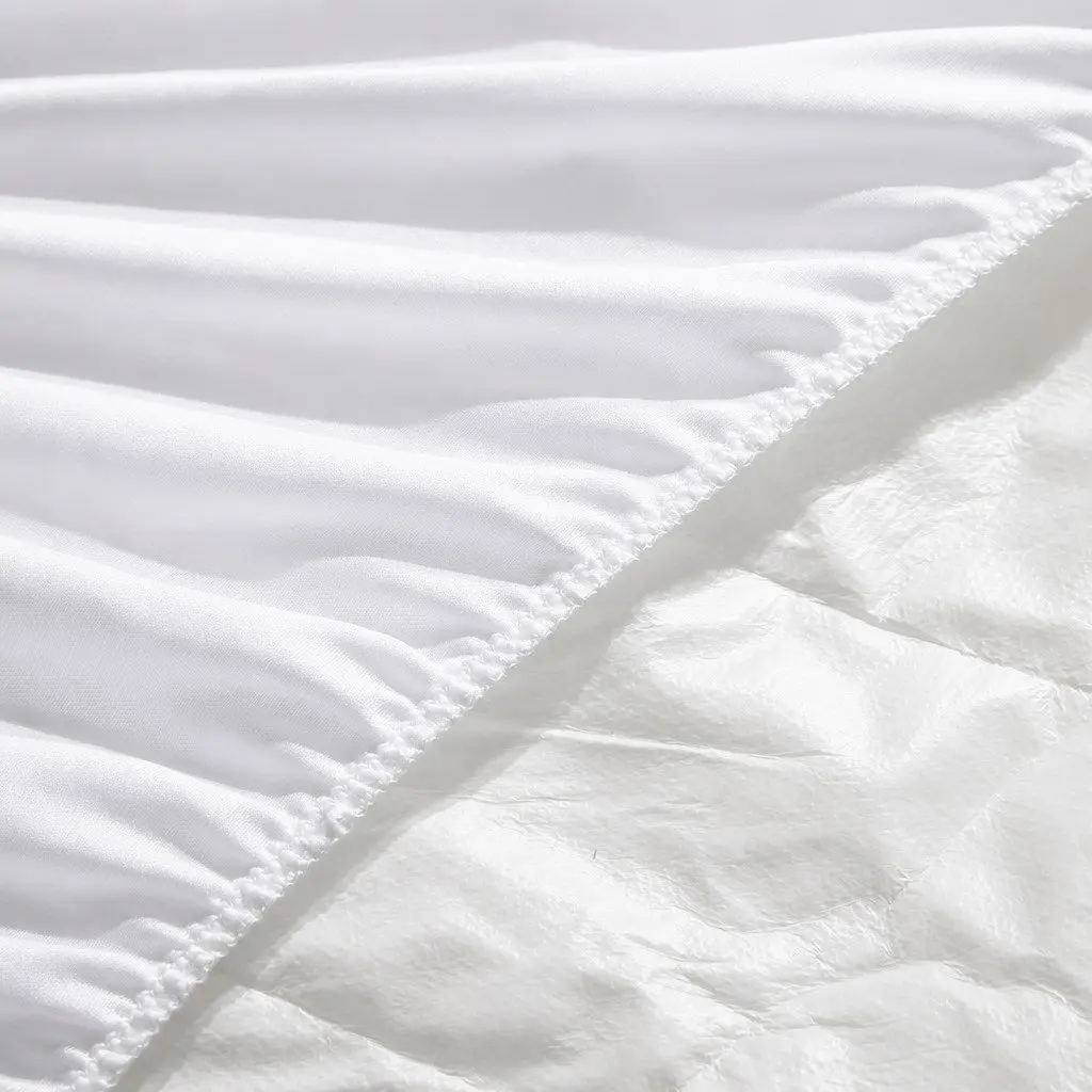 Single Mattress Protector Waterproof Microfibre Fitted Bedding Cover Dust Mite