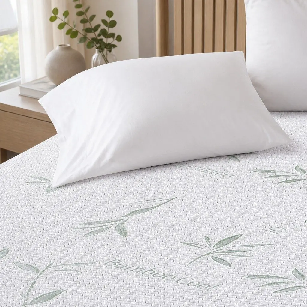 King Mattress Protector Waterproof Breathable Fitted Cover Machine Washable