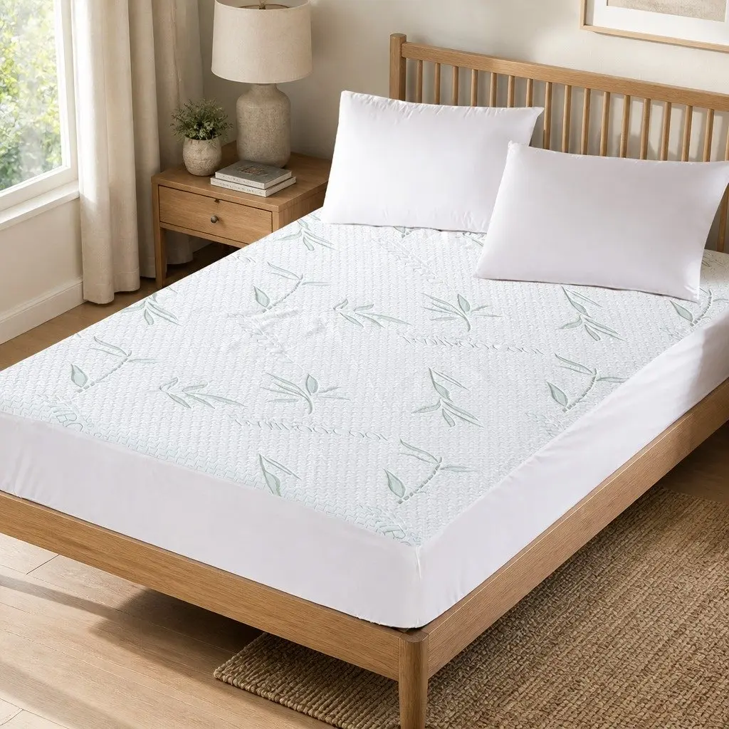 King Mattress Protector Waterproof Breathable Fitted Cover Machine Washable