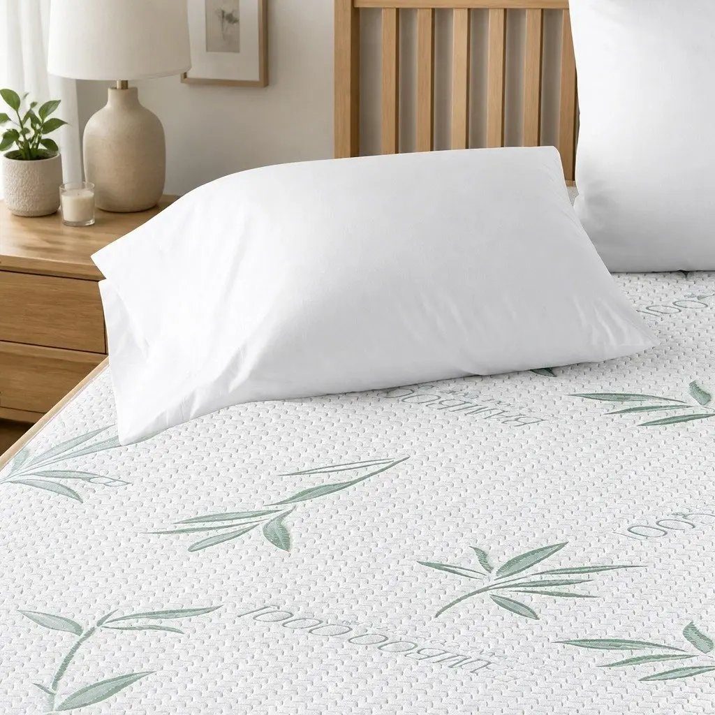 Queen Fitted Mattress Protector Waterproof Dust Mite Allergen Prevention