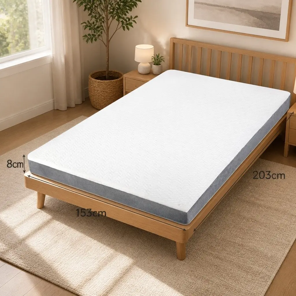 Queen Mattress Topper Memory Foam Dual Layer All Season Removable Machine