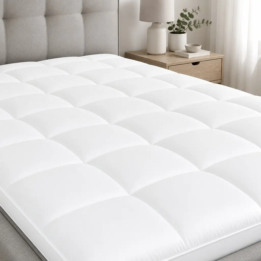 Gel Memory Foam Mattress Topper 8cm Double Size Pressure Relief Cooling Pad