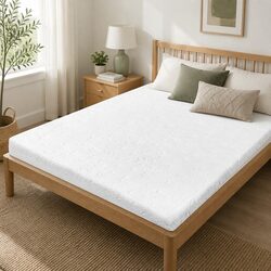 Dual-Sided Memory Foam Mattress Topper for Double Beds