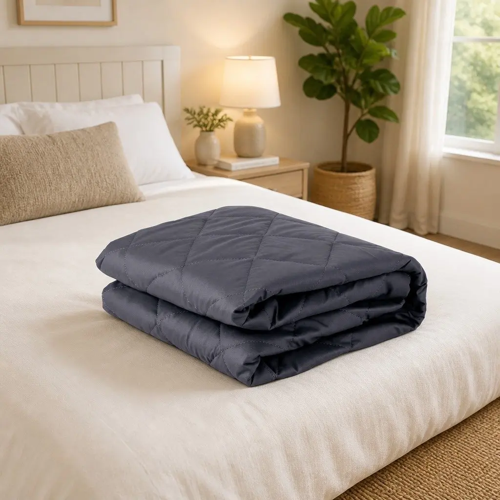 Mattress Protector Microfiber 360° Elastic Fitted Skirt Queen Size Grey