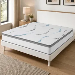 Comfortable 25cm Thick Double Pocket Spring Mattress
