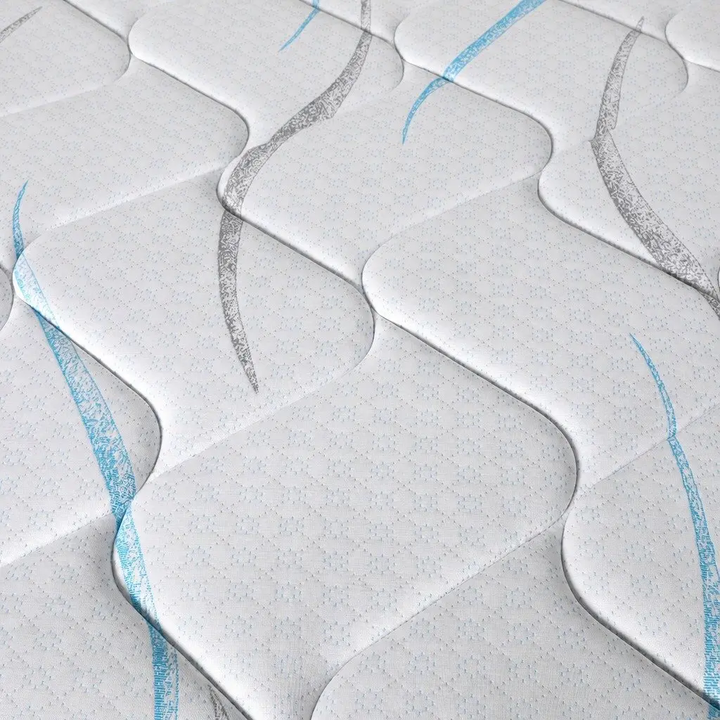 King Single Pocket Coil Mattress 25cm White Hypoallergenic Comfort Sleep Support