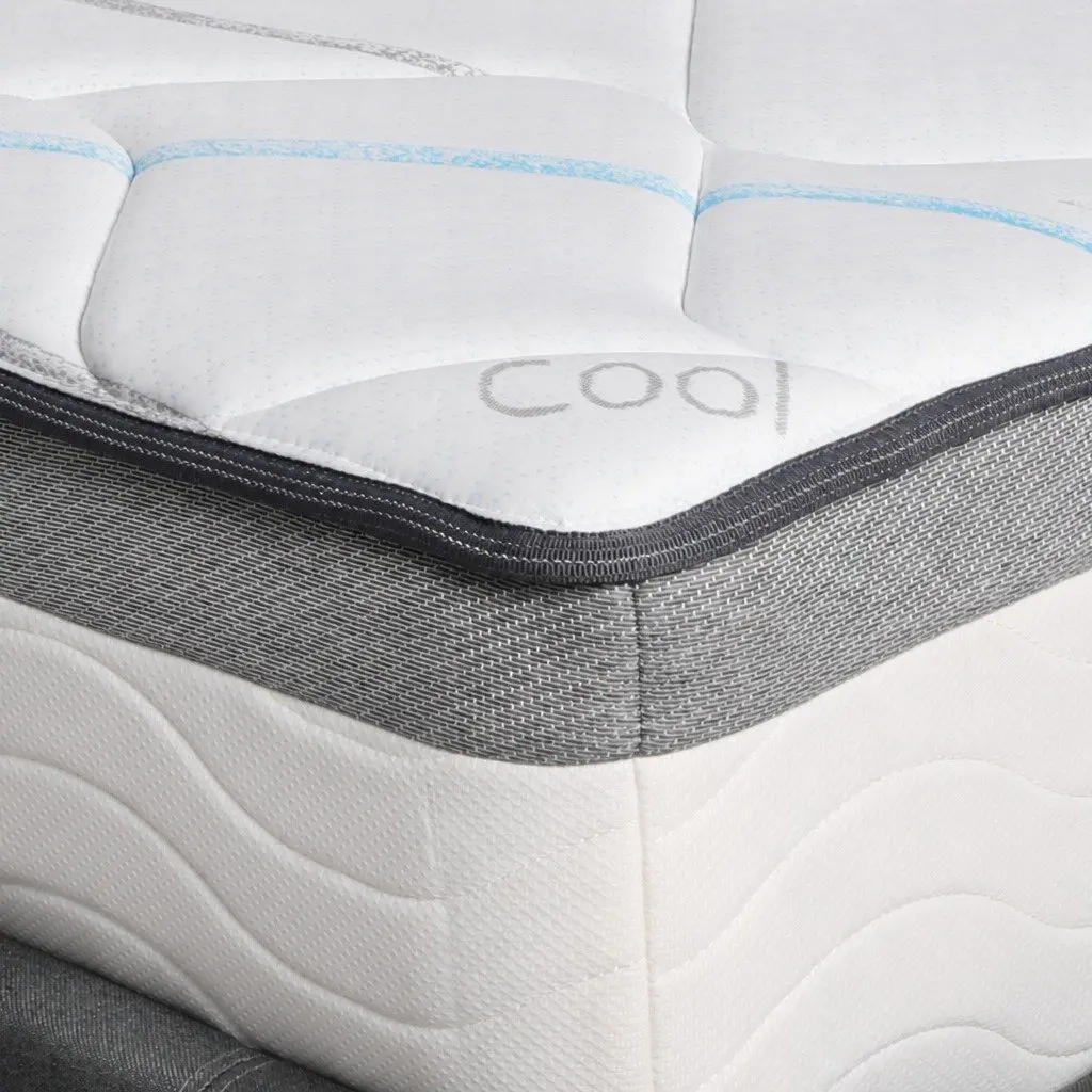 King Single Pocket Coil Mattress 25cm White Hypoallergenic Comfort Sleep Support