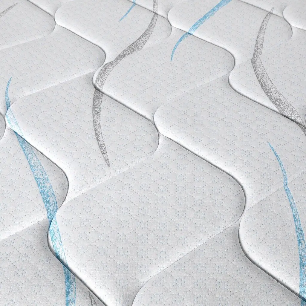 Spring Mattress King Pocket 25cm White High-Density Foam Comfort Support