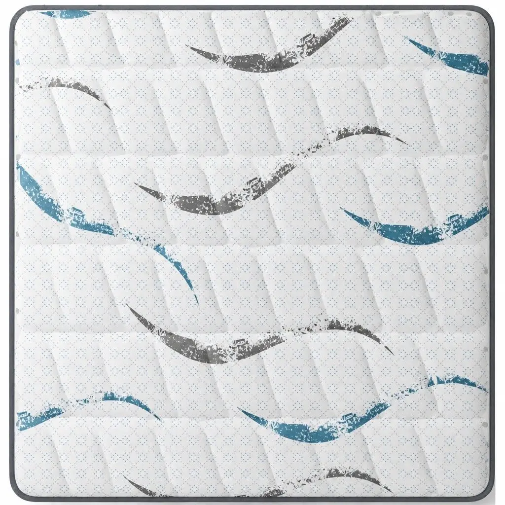 Queen Spring Mattress Pocket Coil 25cm Hypoallergenic White