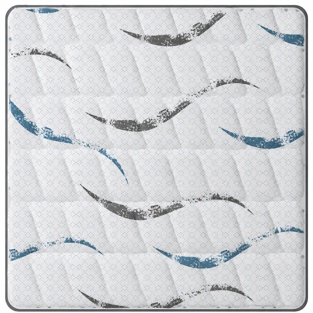 Single Pocket Coil Mattress 25cm Thick Medium Firm Support White
