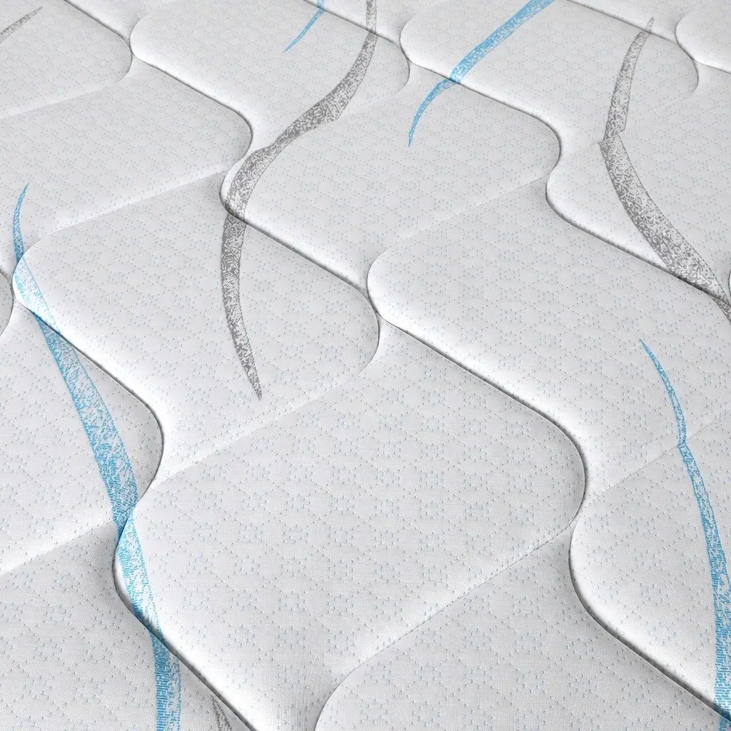 Single Pocket Coil Mattress 25cm Thick Medium Firm Support White