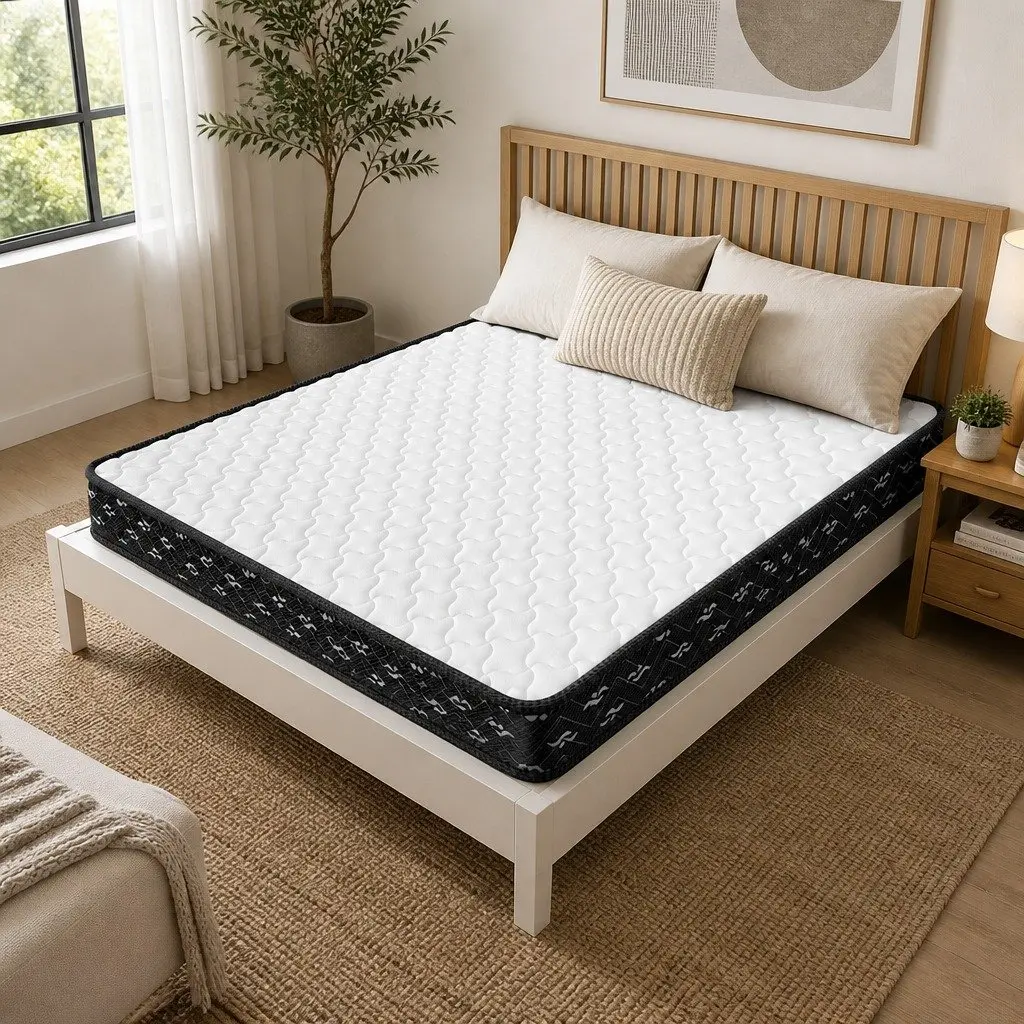 Spring Mattress Bonnell Spring Core 16cm Thick White and Black